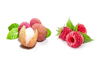Raspberry litchi flavour