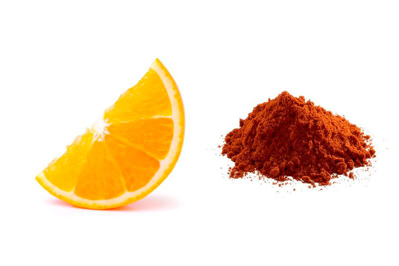 Aromatisation orange et piment fumé