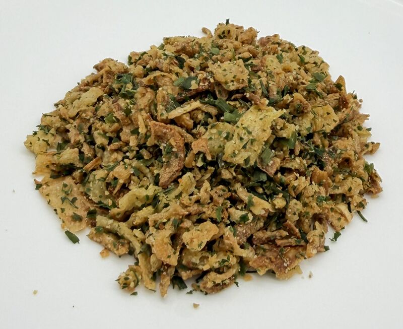 Oignon frit frais aromatisé ail et fines herbes 