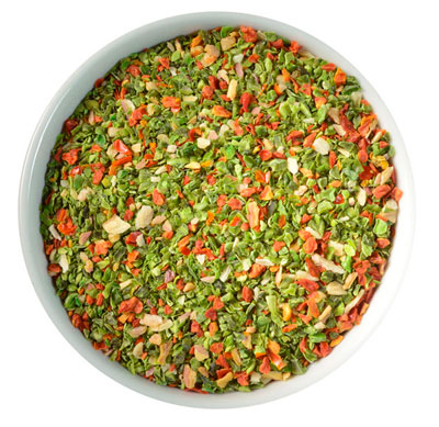 DECOR ON'TOP Echalote - petit pois - tomate