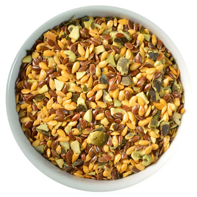 DECOR ON'TOP Graine de courge, lin jaune et brun toastés