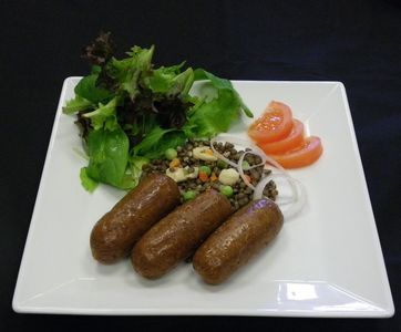 VEGI COARSE GRAIN COOKED SAUSAGE CPLT